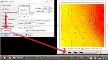 RockWare Software Videos: Adding Scalebars to Maps in RockWorks