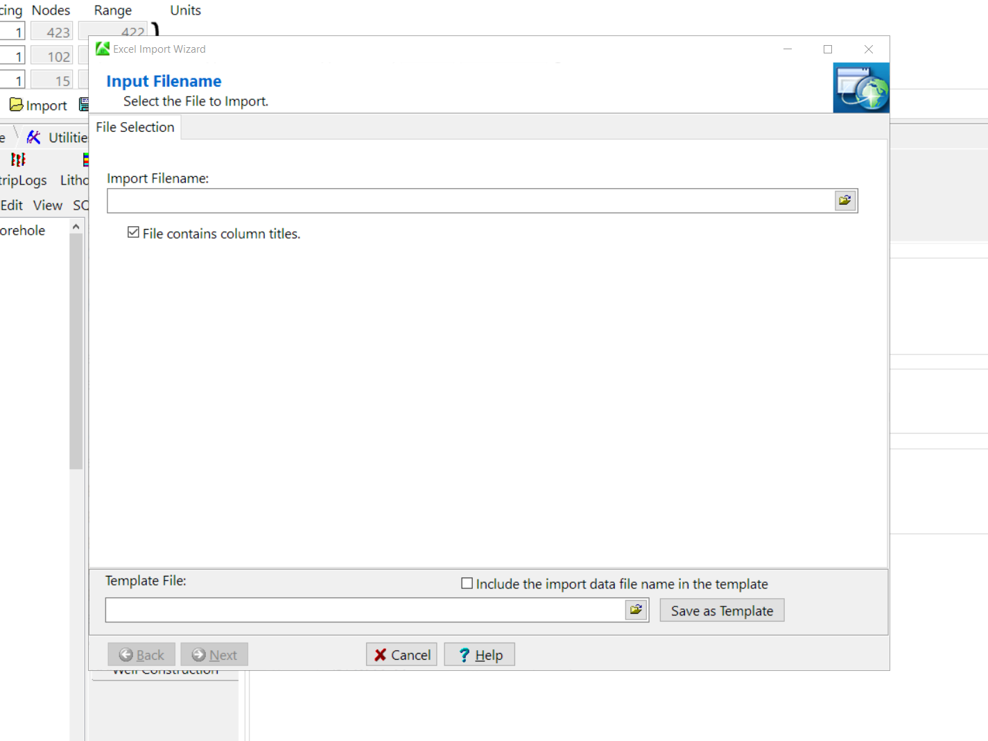 Excel import window not displaying correctly - RockWorks - RockWare ...