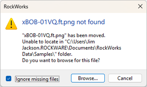 RockWorks 3D missing file not found