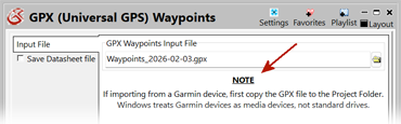 RockWorks GPS waypoint file import