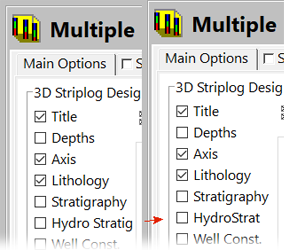 RockWorks stratigraphy log designer