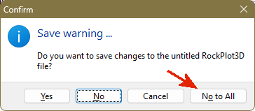 RockWorks Save Option No