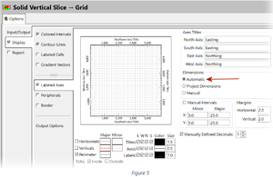 RockWorks annotation set up dimensions