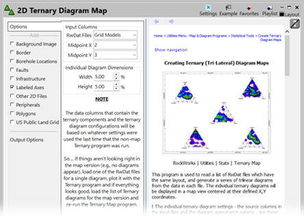 RockWorks ternary diagram map