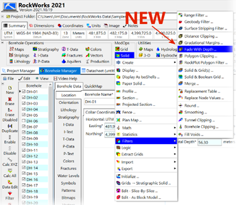 RockWorks depth model