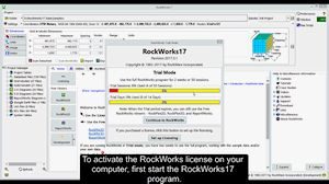 How to Unlock RockWorks17 Single License