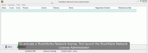 How to Unlock RockWorks Network License