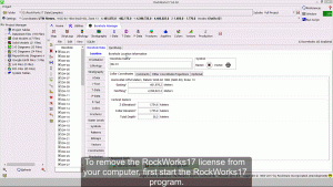 How to Remove RockWorks17 Single License