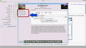 How to Remove RockWorks17 Single License